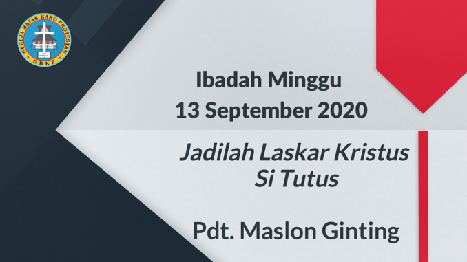 Ibadah Minggu12Sep2020